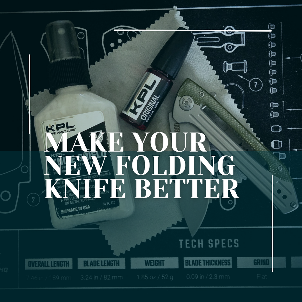 Two Easy Steps to Make Your New Folding Knife Better